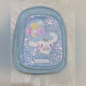 Cinnamoroll Hello Kitty Blue Sequin Kids Backpack